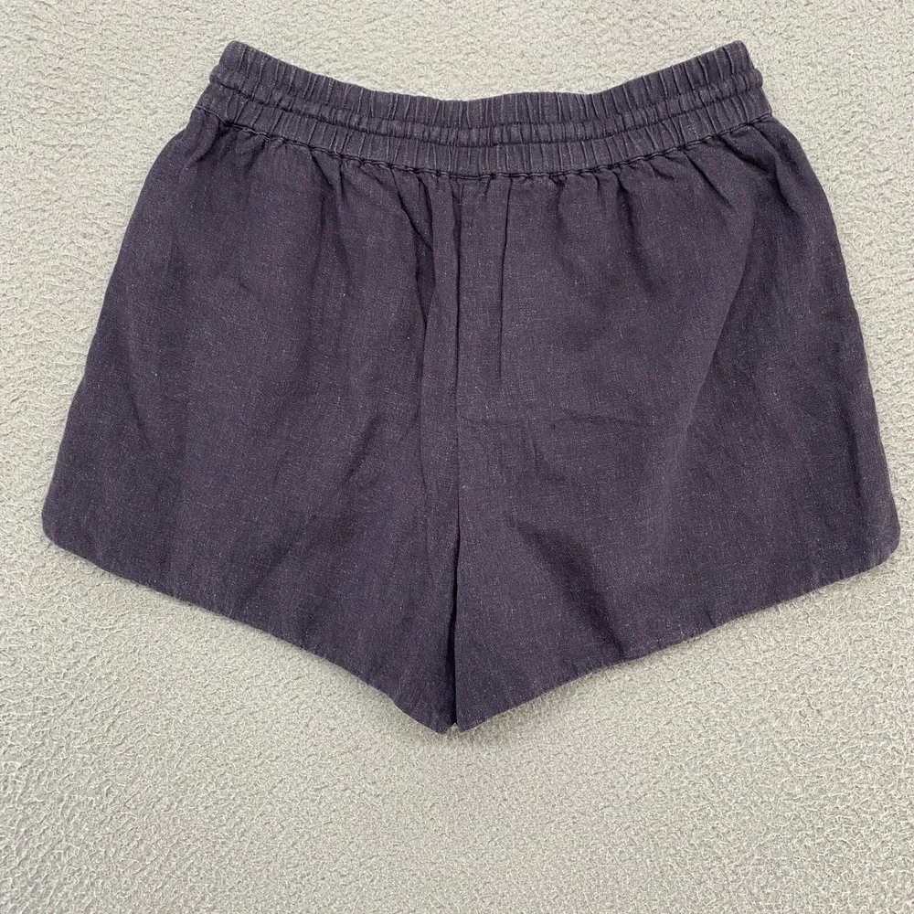 The Group Babaton Shorts Womens Medium Linen‎ Satin Lined Beachy Boho Lounge